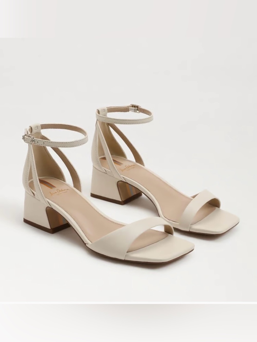 Sam Edelman Wilson Kitten Heel Ankle Strap Sandals - Picture 2 of 11